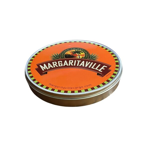 Margaritaville Coasters Set of 4 Metal Storage Tin Standard Size Durable Design - Picture 3 of 5